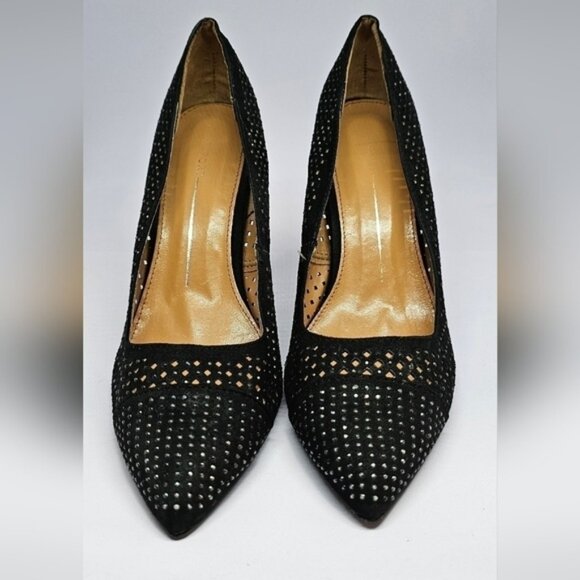 Size 7.5 | Women's Report Heels Jackee Black pointed Toe Dress Shoe - Picture 2 of 5